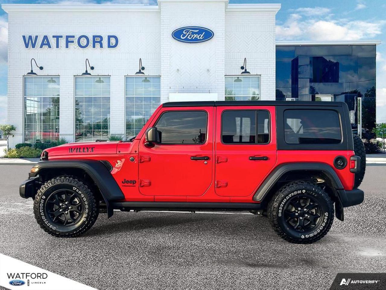 Used 2023 Jeep Wrangler 4 Door Willys 4 portes 4x4 for sale in Watford, ON