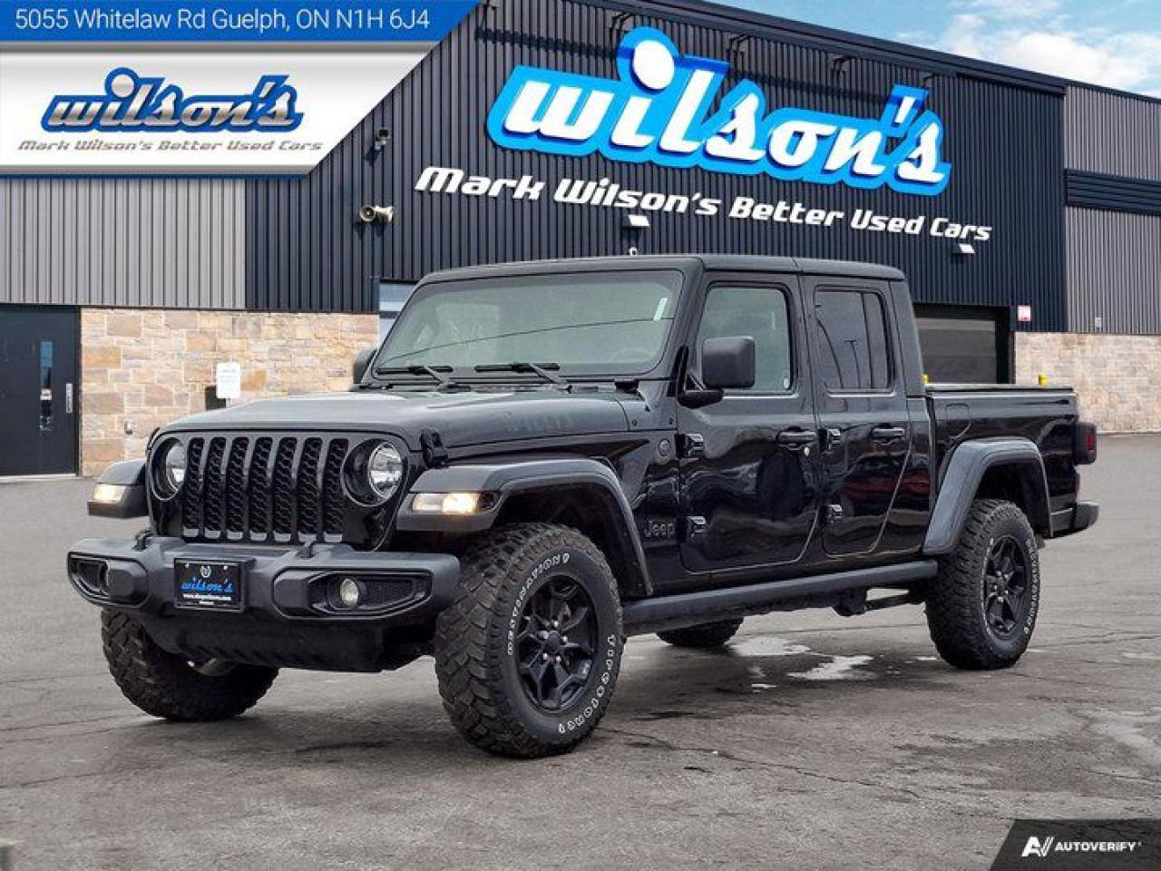 Used 2022 Jeep Gladiator Willys  | 4X4 | Nav | Tow Pkg | Heated Steering + Seats | Proximity Key | CarPlay + Android & more! for sale in Guelph, ON