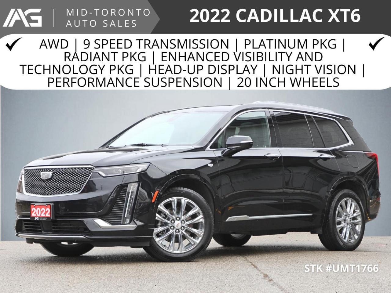 Used 2022 Cadillac XT6 Premium Luxury AWD | Radiant PKG | Technology PKG | Night Vision | Driver Assist | Surround View for sale in North York, ON