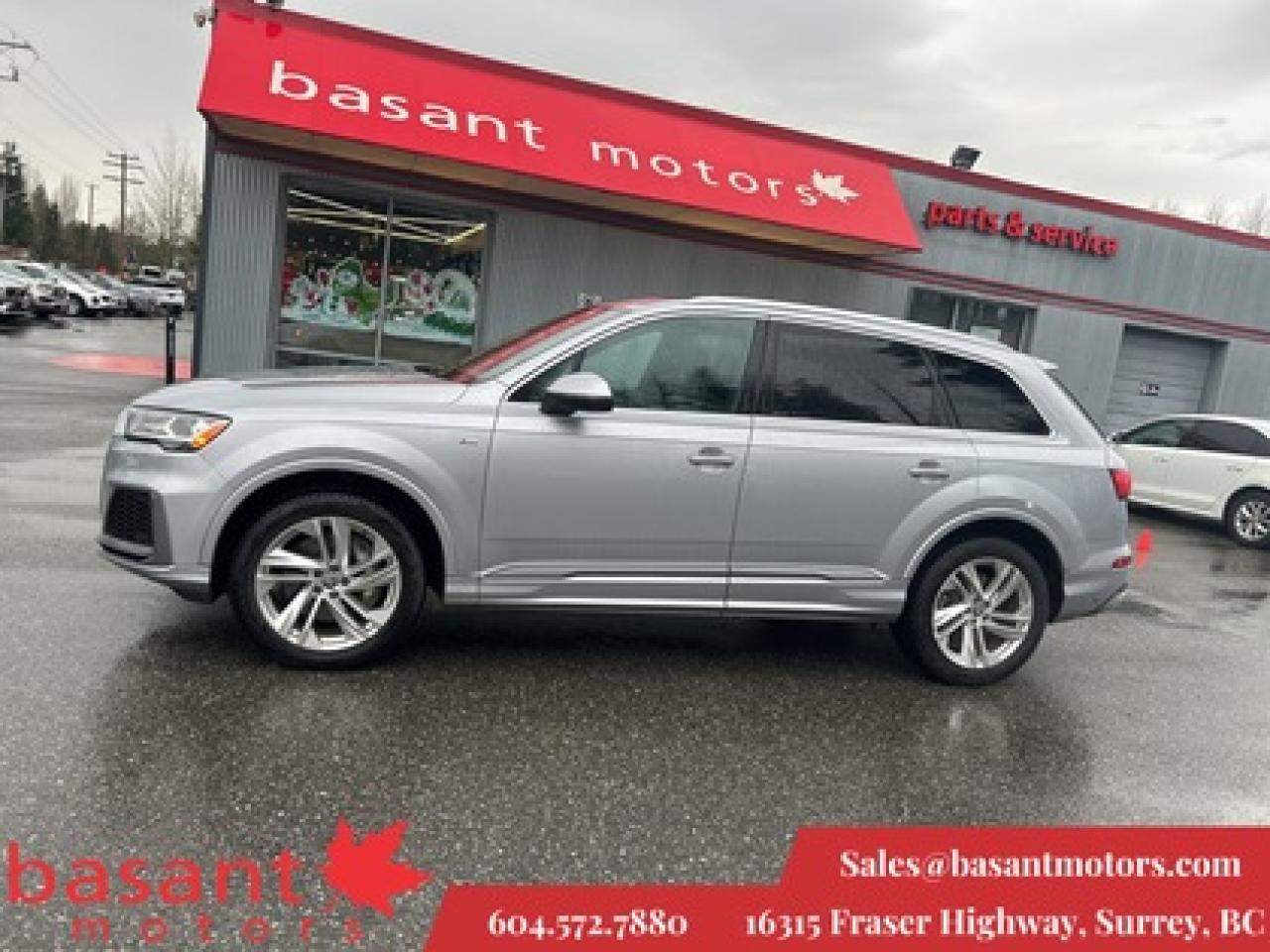 Used 2020 Audi Q7 7 Passenger, Sunroof, Leather, Dual Screens!! for sale in Surrey, BC