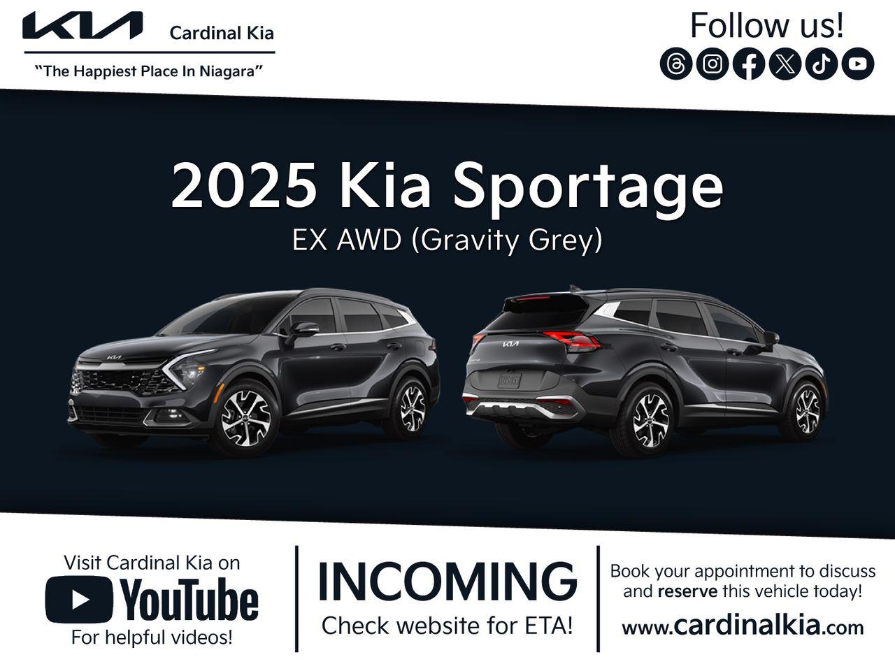 New 2025 Kia Sportage EX for sale in Niagara Falls, ON