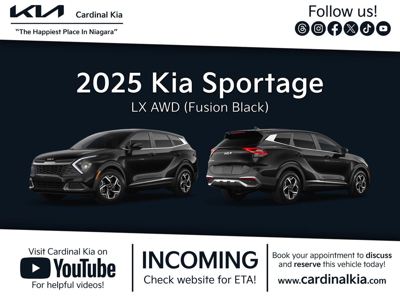 New 2025 Kia Sportage LX for sale in Niagara Falls, ON