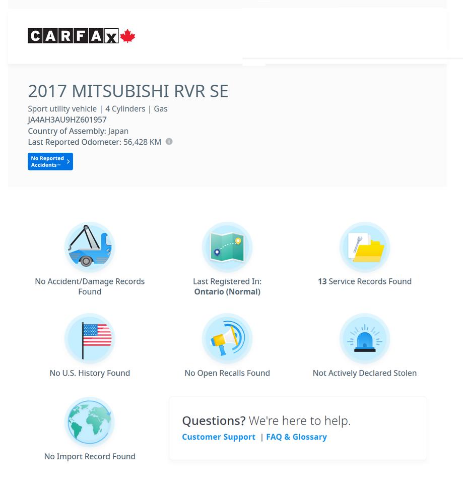 2017 Mitsubishi RVR ES+New Tires+Brakes+Camera+HeatedSeats+CleanCarfax Photo