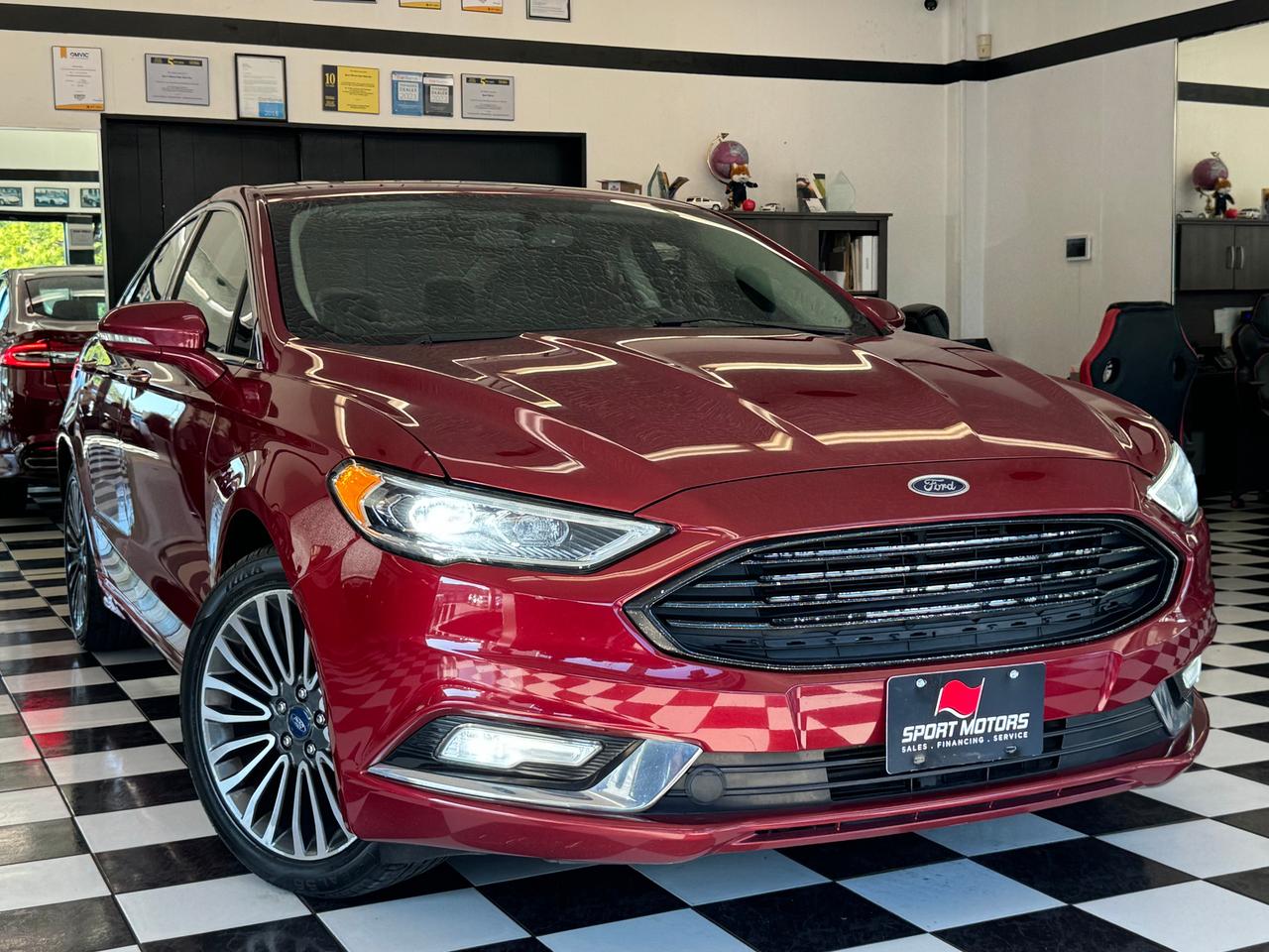 2017 Ford Fusion SE AWD+Leather+Roof+GPS+New Tires+Brakes+ApplePlay Photo