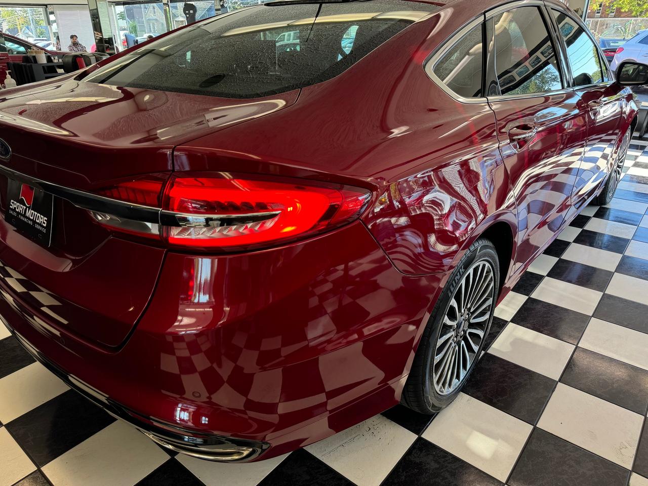 2017 Ford Fusion SE AWD+Leather+Roof+GPS+New Tires+Brakes+ApplePlay Photo