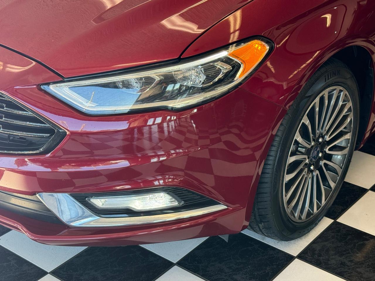 2017 Ford Fusion SE AWD+Leather+Roof+GPS+New Tires+Brakes+ApplePlay Photo