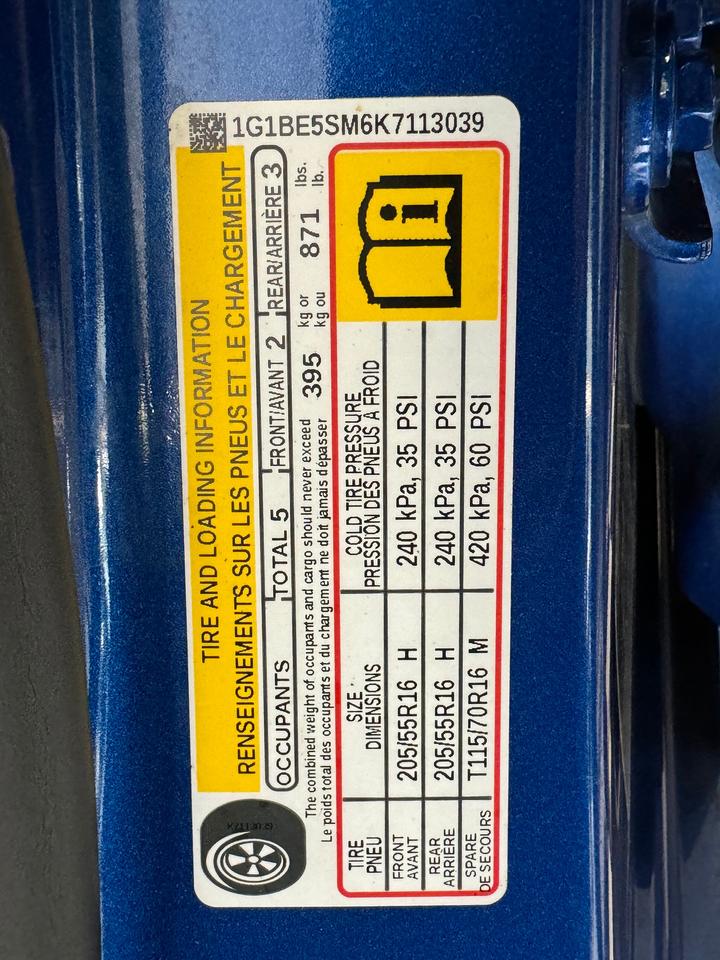 2019 Chevrolet Cruze LT+New Tires+Remote Start+Blind Spot+CLEAN CARFAX Photo