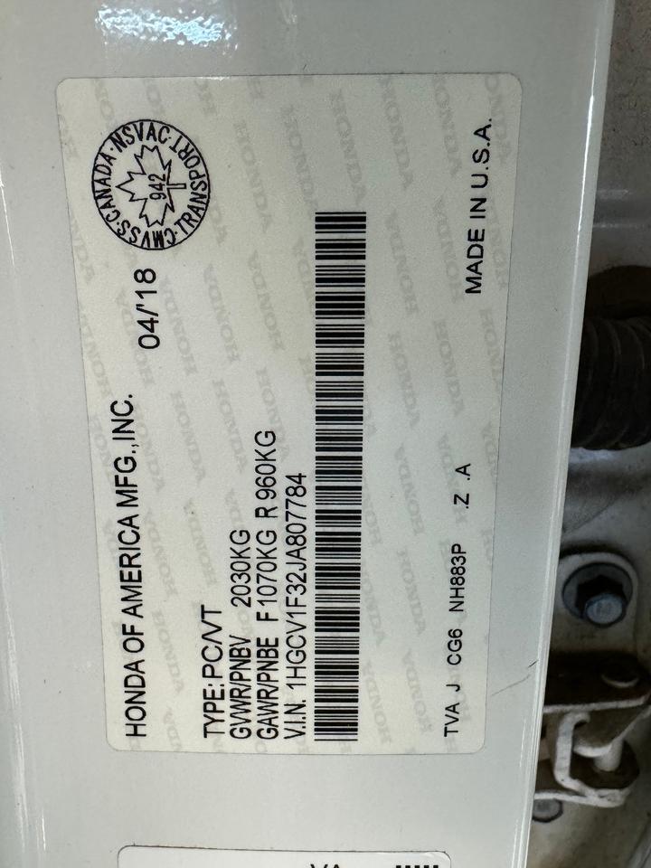 2018 Honda Accord Sport+New Brakes+Adaptive Cruise+Roof+Lane Keep Photo