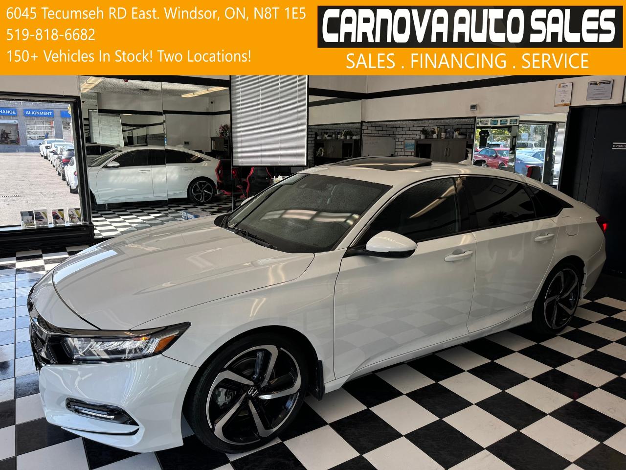 Used 2018 Honda Accord Sport+New Brakes+Adaptive Cruise+Roof+Lane Keep for sale in Windsor, ON