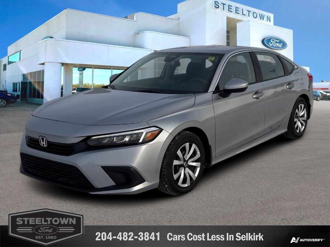 Used 2022 Honda Civic Sedan LX  - Android Auto -  Heated Seats for sale in Selkirk, MB