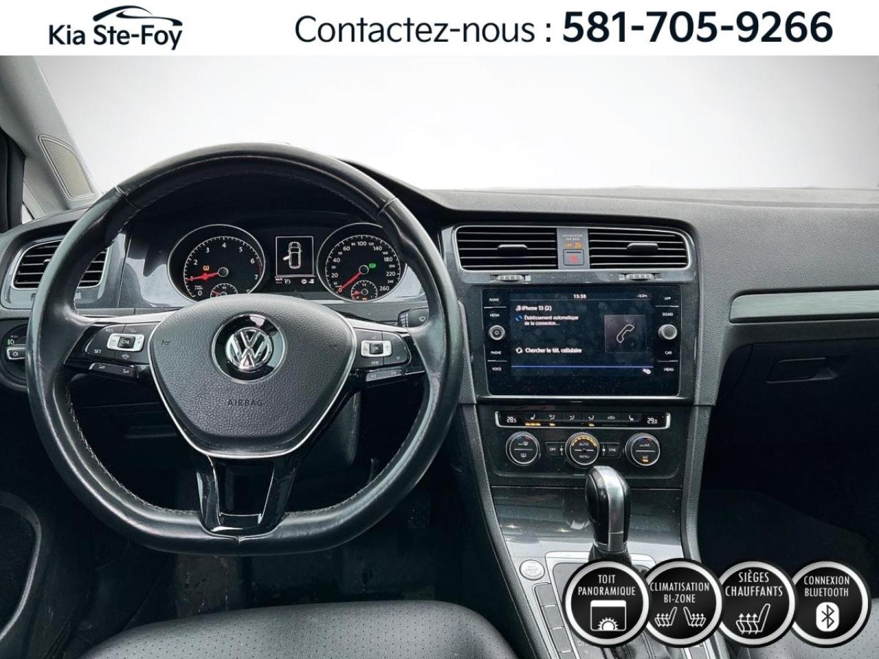 Used 2019 Volkswagen Golf Sportwagen COMFORTLINE* AWD* CUIR* TOIT PANO* BIZONE* CAMERA* for sale in Ste-Foy, QC