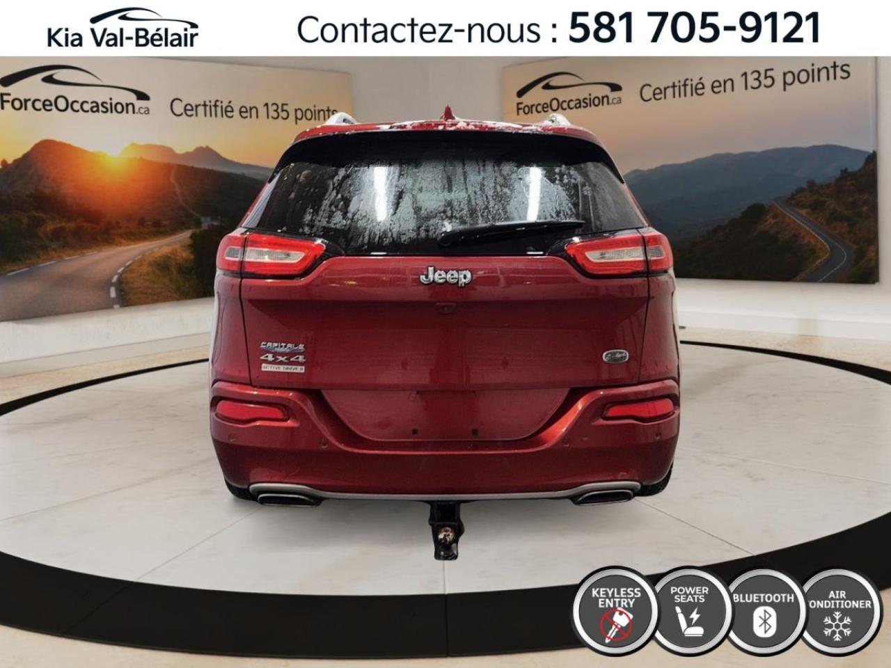 Used 2016 Jeep Cherokee OVERLAND AWD *SIÈGES CHAUFFANTS *BI-ZONE *CAMÉRA for sale in Québec, QC