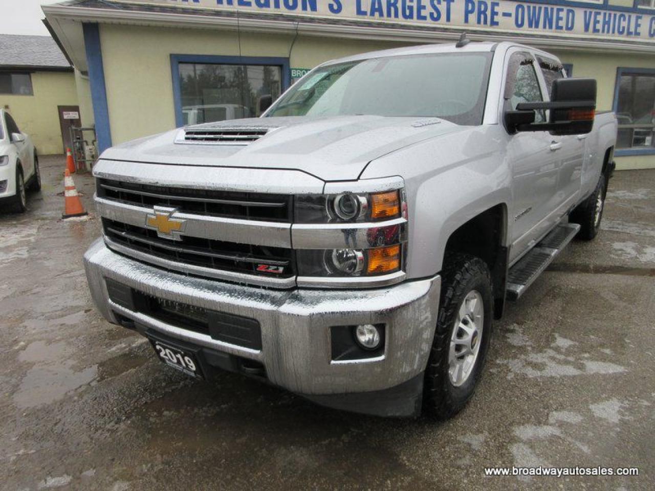 Used 2019 Chevrolet Silverado 2500 3/4 TON LT-Z71-MODEL 6 PASSENGER 6.6L - DURAMAX.. 4X4.. CREW-CAB.. 8-FOOT-BOX.. LEATHER.. HEATED SEATS.. BACK-UP CAMERA.. BLUETOOTH SYSTEM.. for sale in Bradford, ON