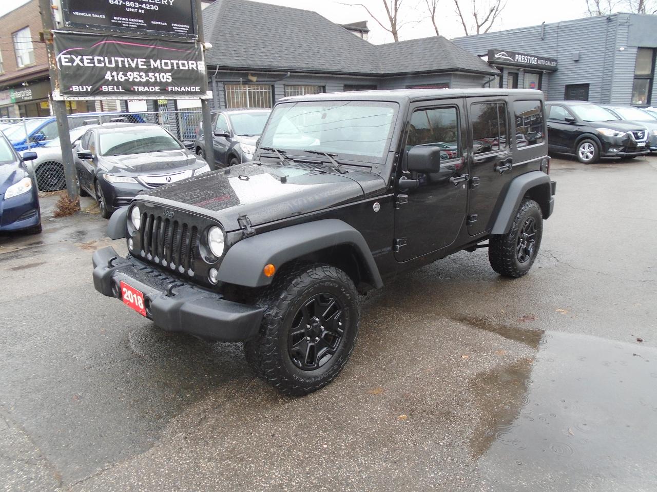 Used 2018 Jeep Wrangler WILLYS WHEELER/ 4X4/ BIG SCREEN /HARD AND SOFT TOP for sale in Scarborough, ON