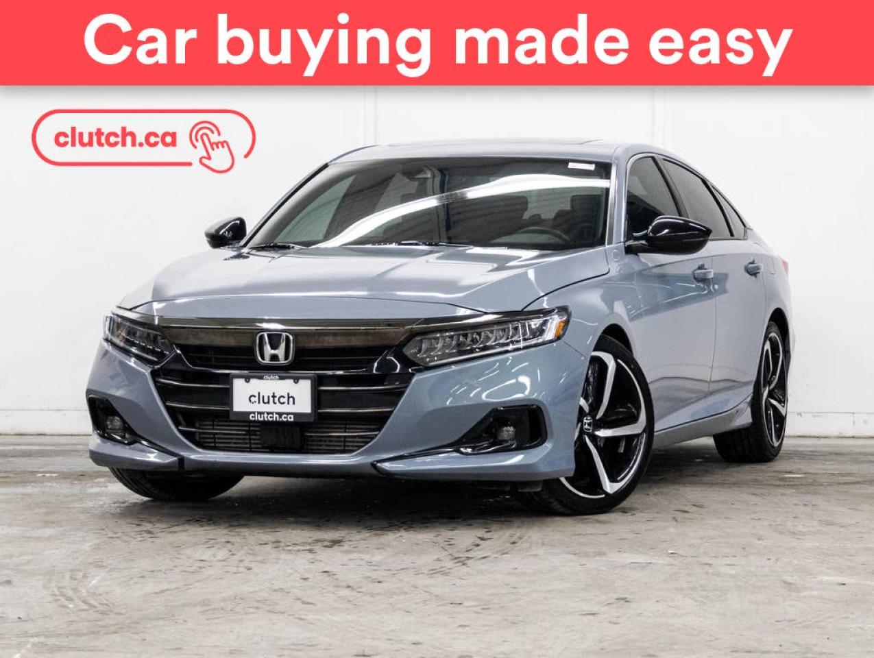 Used 2021 Honda Accord Sport w/ Apple CarPlay & Android Auto, Power Moonroof, Rearview Cam for sale in Toronto, ON