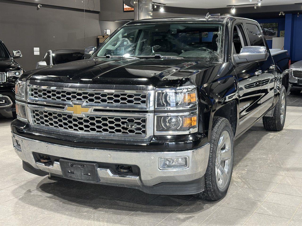 <p><strong>High Value Options:</strong><br>LTZ Crew Cab<br>1 Owner<br>4X4<br>Sunroof<br>Leather</p><p>The 2014 Chevrolet Silverado 1500 LTZ Crew Cab is a powerful pickup truck designed for both work and play. Equipped with 4X4 capability, it ensures superior traction and control, making it perfect for off-road adventures and tough weather conditions. The LTZ trim adds luxury and comfort, featuring premium leather seating, a sunroof for an airy and open feel, and a spacious crew cab for ample room. Known for its robust performance, reliability, and high-quality interior, the Chevrolet Silverado 1500 LTZ Crew Cab is an excellent choice for drivers seeking a truck that combines functionality with style.</p><p><strong>3 Month/5000 KM Powertrain Warranty on every vehicle!</strong> The 3-month warranty price is included in the advertised price. Extended warranties available (extended warranty prices not included).<br>Every vehicle sold at Match is a clean title. We also provide a verified CarFax report for each vehicle.</p><p><strong>Financing available;</strong> please visit [website, e.g., <a rel=noopener target=_new><span>www.matchautomarket.ca</span></a>].<br><strong>Dealer permit:</strong> 4858<br><strong>Address:</strong> 231 Oak Point Hwy</p>