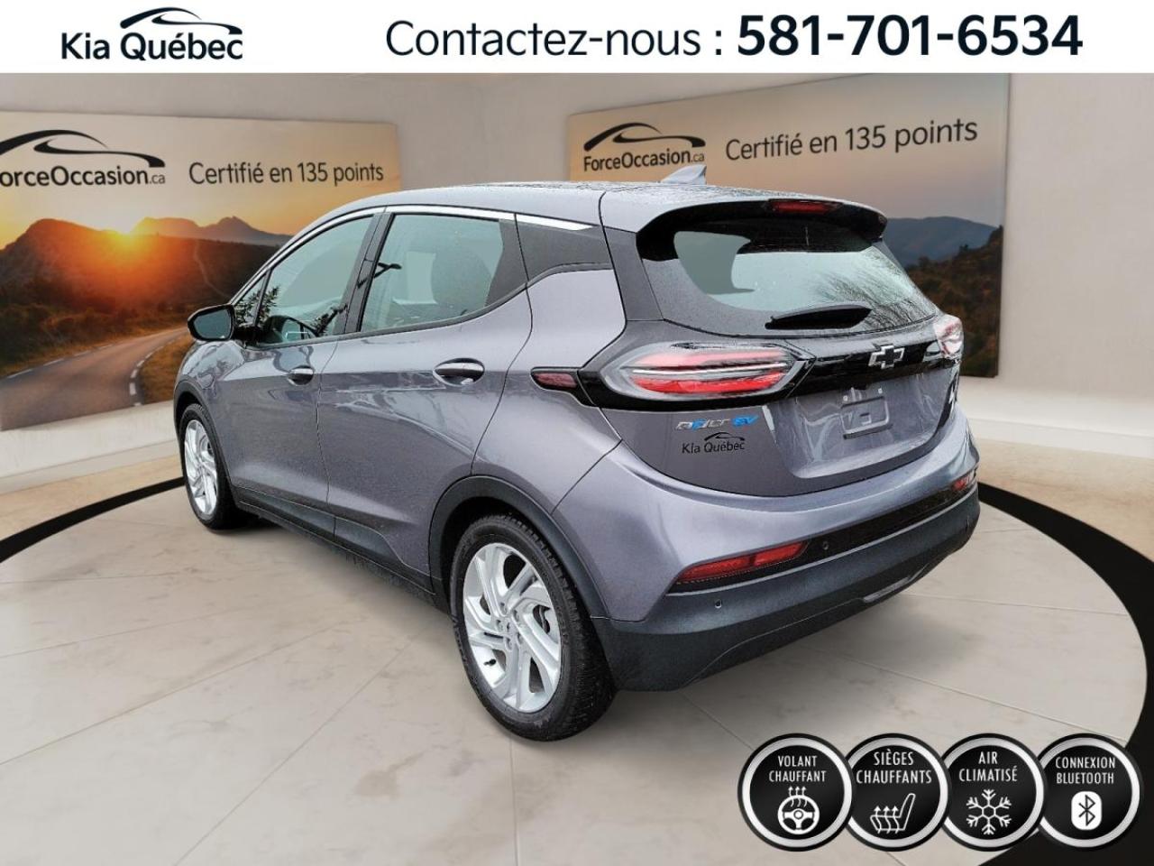 Used 2023 Chevrolet Bolt EV 1LT * ANGLES MORTS* BOUTON POUSSOIR* CARPLAY* for sale in Québec, QC