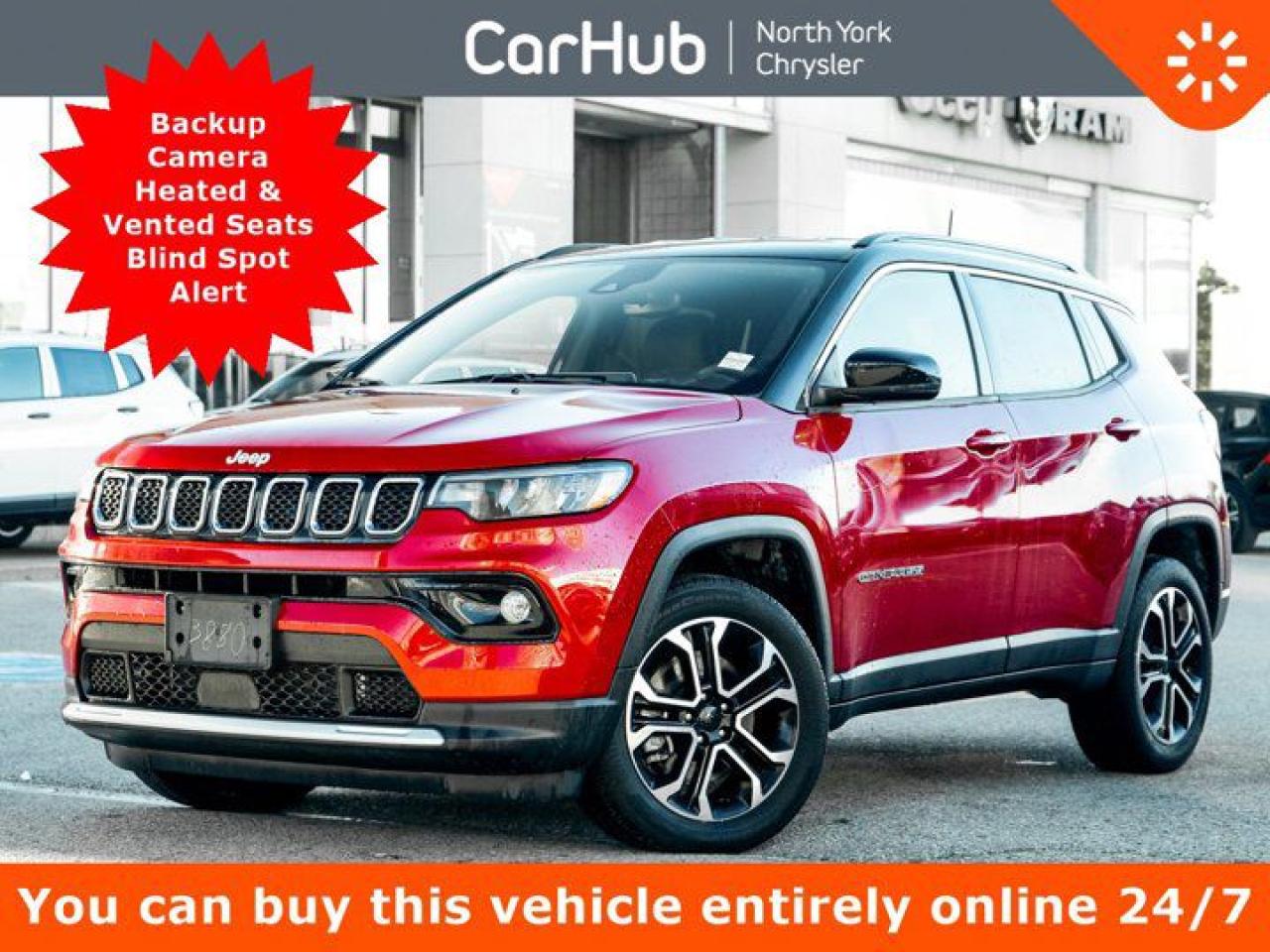 Used 2023 Jeep Compass Limited Backup Camera Heated Seats Blind Spot Alert for sale in Thornhill, ON