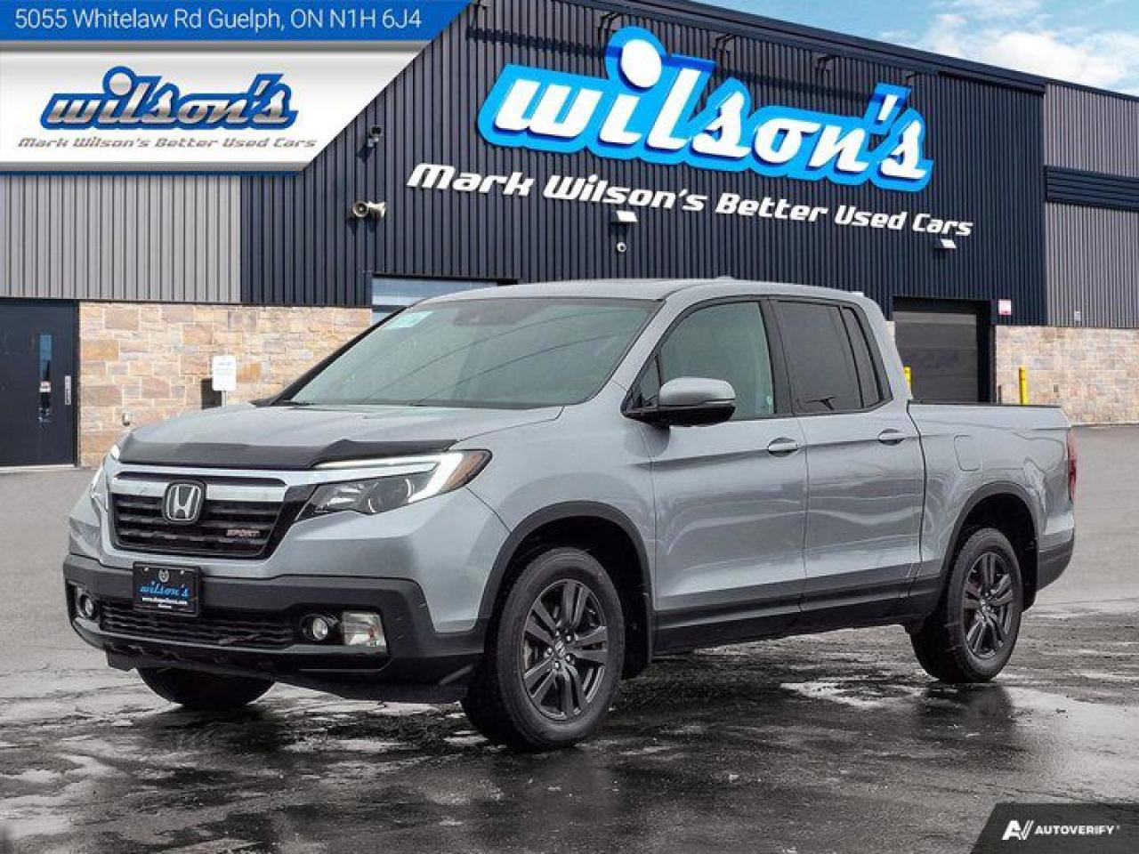 Used 2019 Honda Ridgeline Sport AWD | Sunroof | Adaptive Cruise | Power Seat | Heated Seats | CarPlay + Android | Rear Camera for sale in Guelph, ON