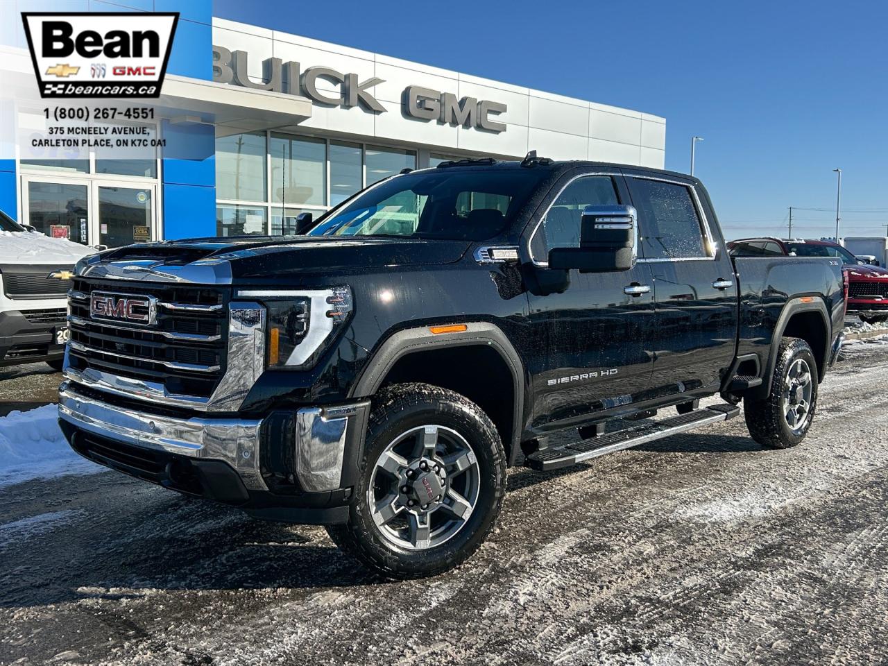 New 2025 GMC Sierra 2500 HD SLT 6.6L V8 WITH REMOTE START/ENTRY, SUNROOF, HEATED SEATS, VENTILATED SEATS, HEATED STEERING WHEEL & MULTI-PRO TAILGATE for sale in Carleton Place, ON