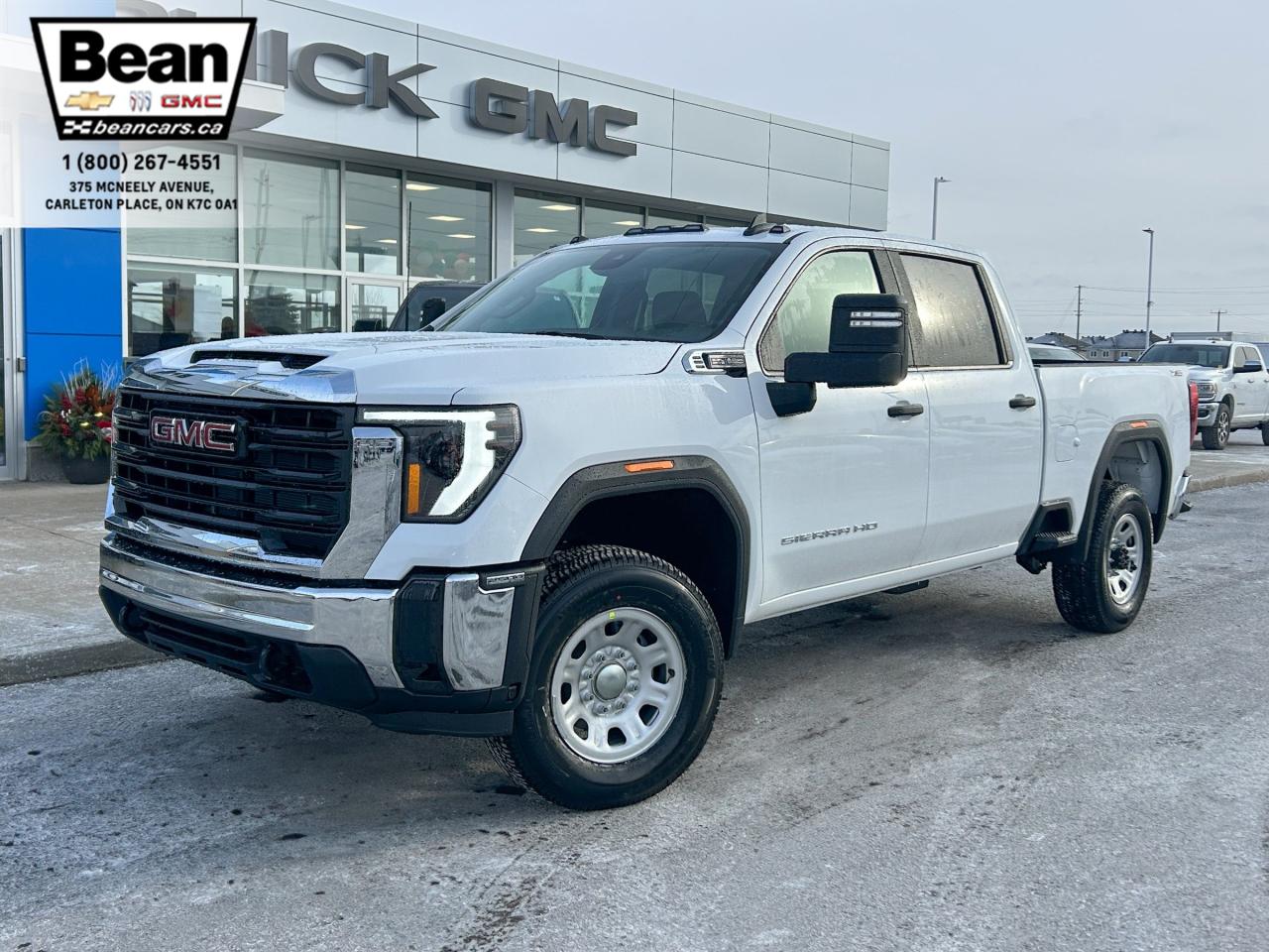 New 2025 GMC Sierra 2500 HD Pro 6.6L V8 WITH REMOTE ENTRY, HITCH GUIDANCE, HD REAR VISION CAMERA, APPLE CARPLAY AND ANDROID AUTO,  GOOSENECK/5TH WHEEL PREP PACKAGE for sale in Carleton Place, ON