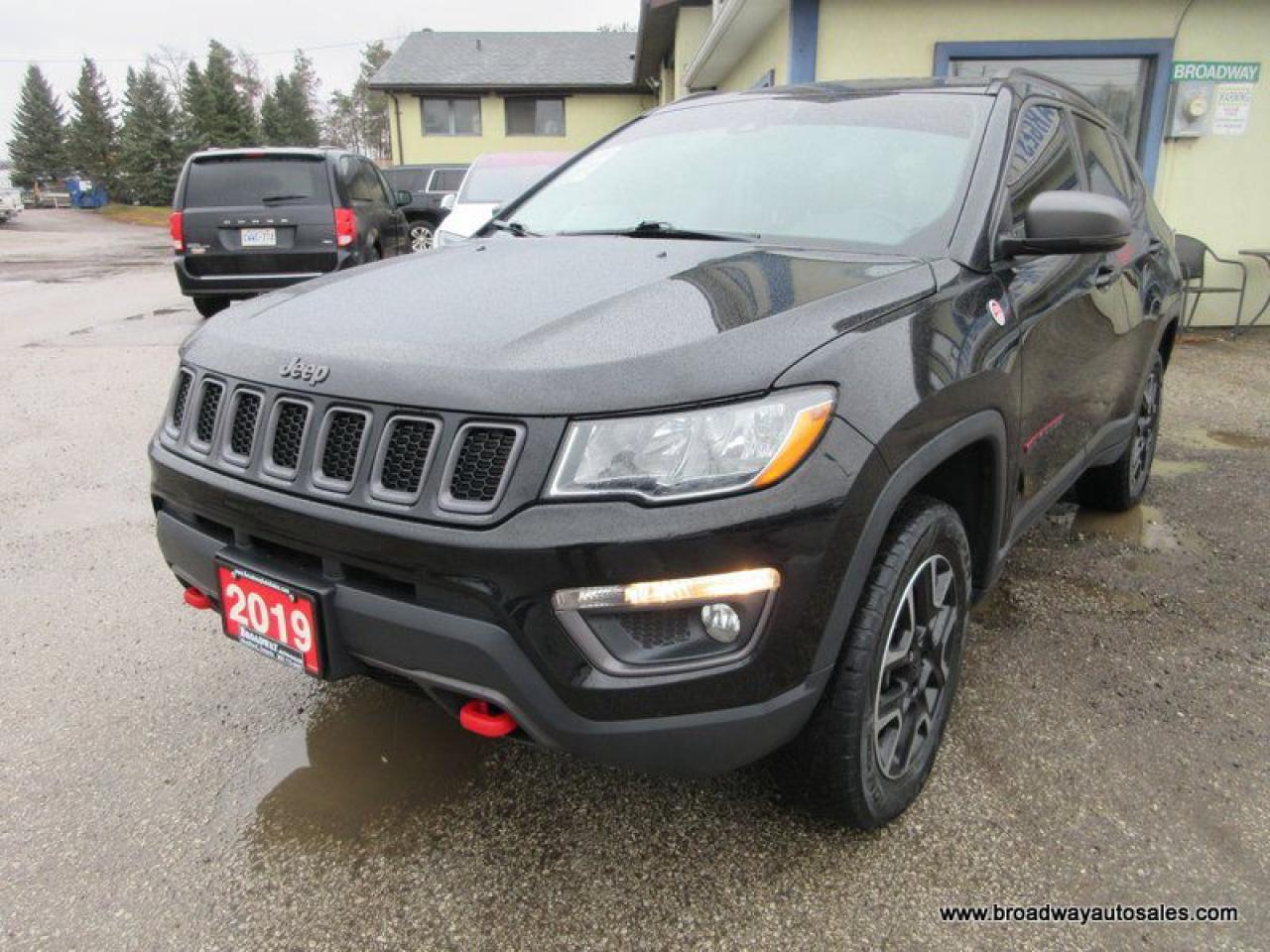 Used 2019 Jeep Compass LOADED TRAIL-HAWK-MODEL 5 PASSENGER 2.4L - DOHC.. 4X4.. NAVIGATION.. PANORAMIC SUNROOF.. LEATHER.. HEATED SEATS & WHEEL.. BEATS-AUDIO.. for sale in Bradford, ON