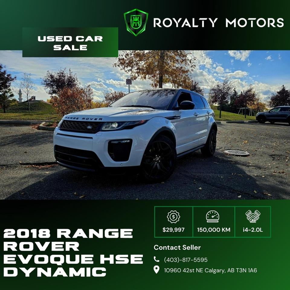 Used 2018 Land Rover Range Rover Evoque 5 Door HSE Dynamic for sale in Calgary, AB