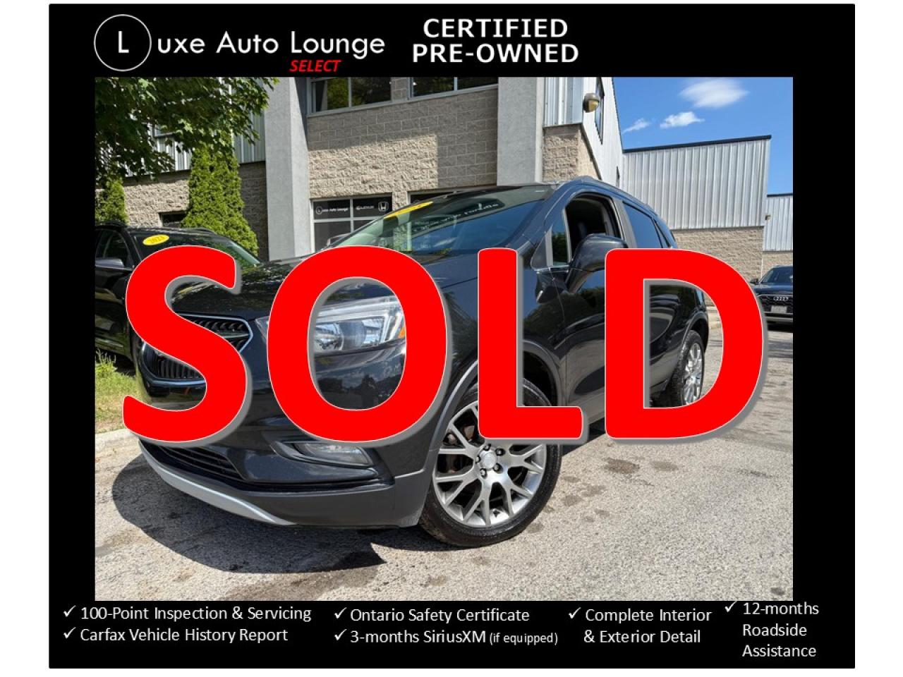2018 Buick Encore LOW KM! AWD, SPORT TOURING, REMOTE START! LOADED!