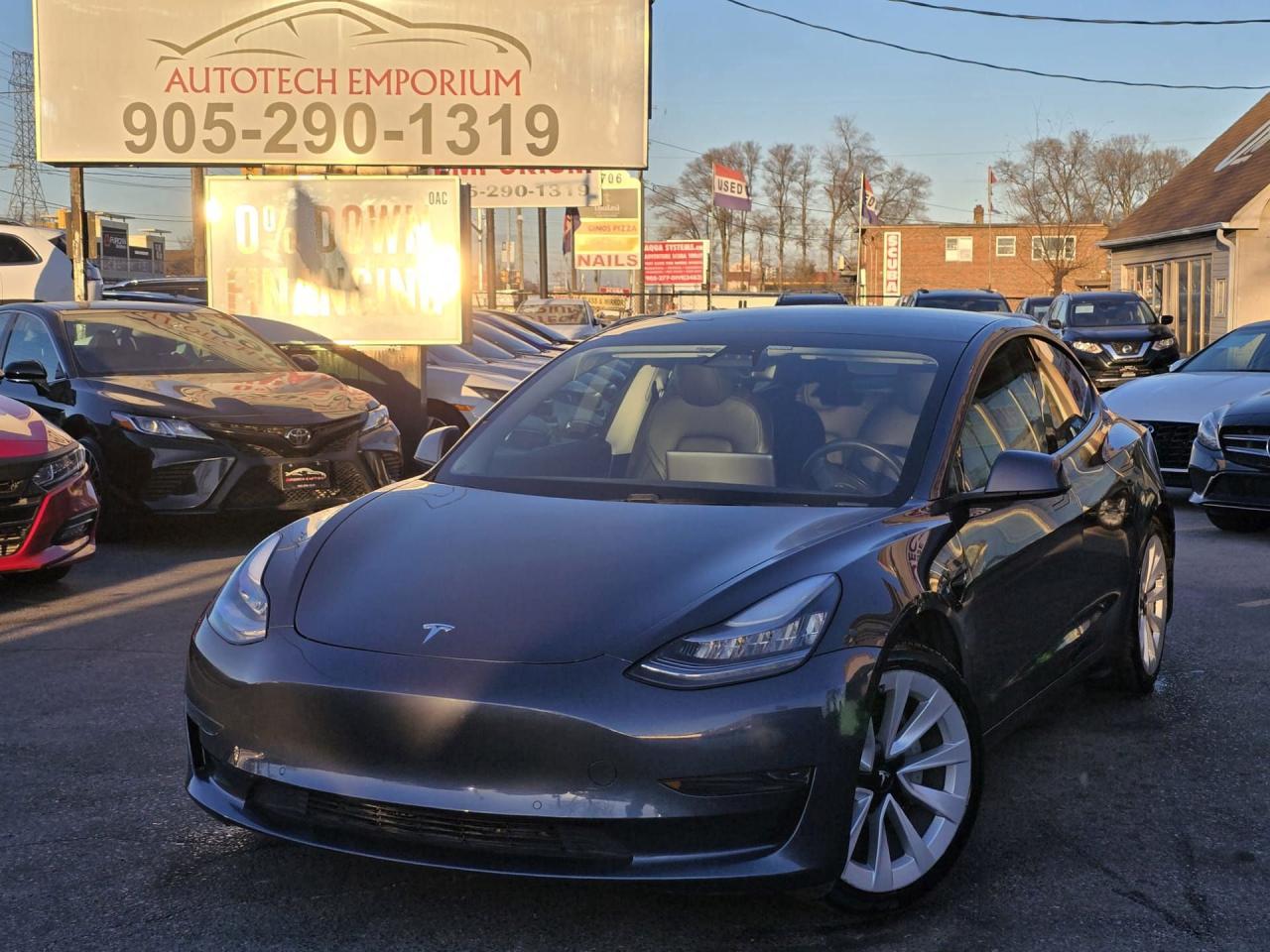 Used 2021 Tesla Model 3 S.Range Plus  / Leather / Pano Roof / Navi for sale in Mississauga, ON