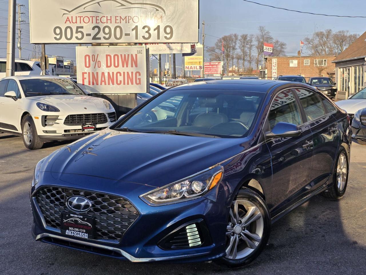 Used 2019 Hyundai Sonata Essential w/ Sport Pkg / Leather / Sunroof / Blind Spot for sale in Mississauga, ON