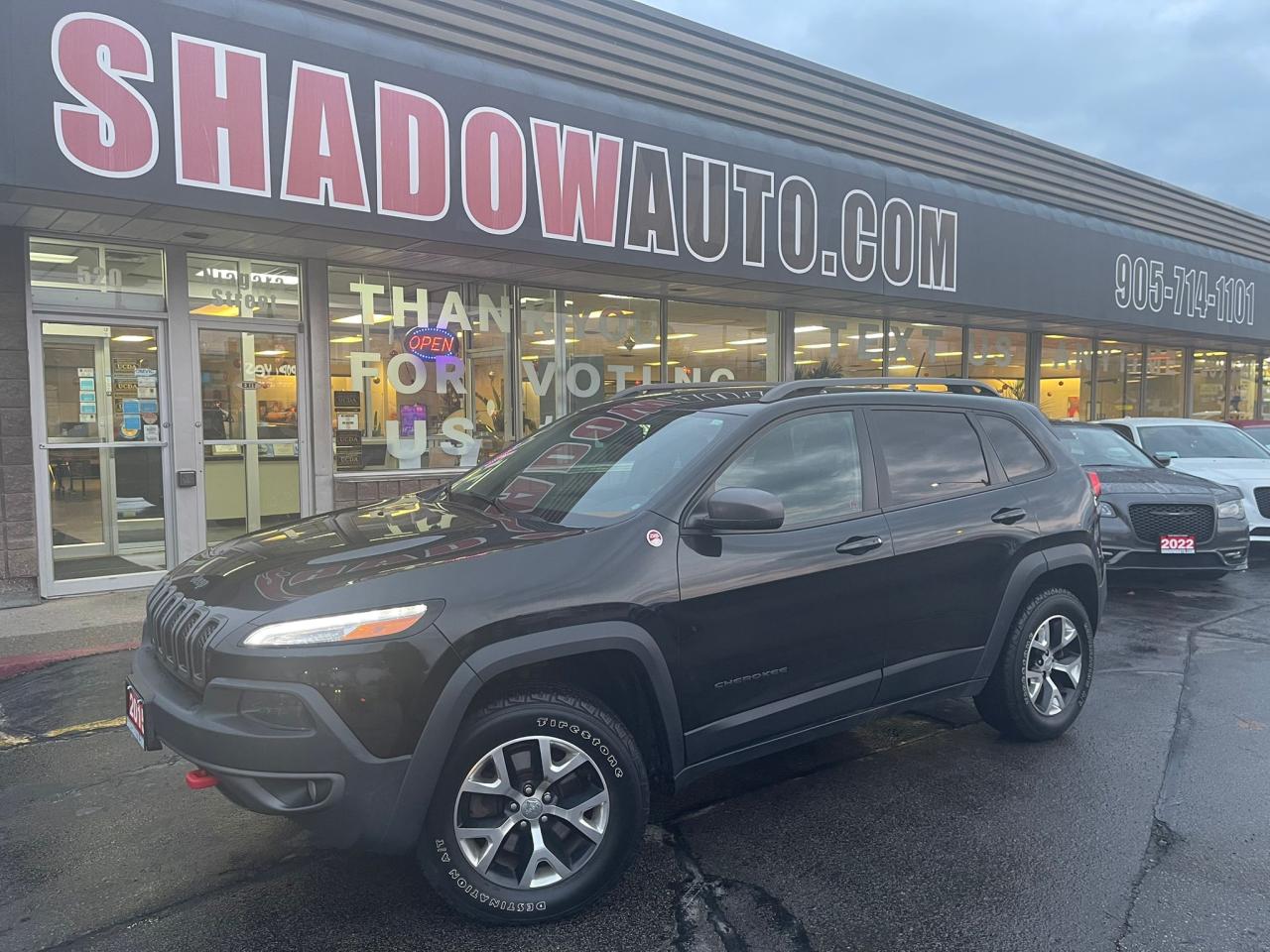 Used 2015 Jeep Cherokee TRAILHAWK|HEATED&COOLED SEATS|REARVIEW CAMERA for sale in Welland, ON