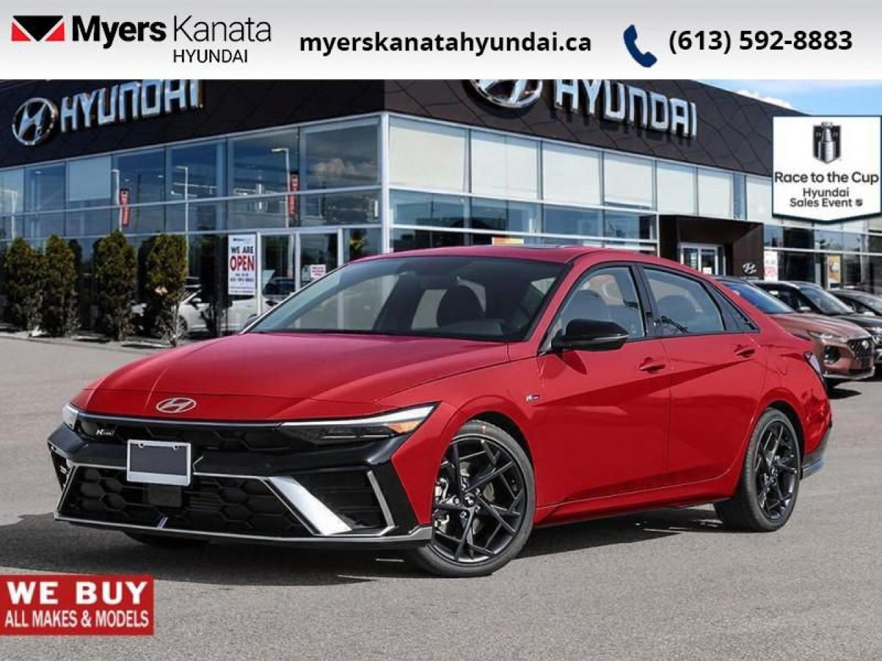 New 2025 Hyundai Elantra N Line Ultimate DCT  -  Premium Audio - $121.10 /Wk for sale in Kanata, ON
