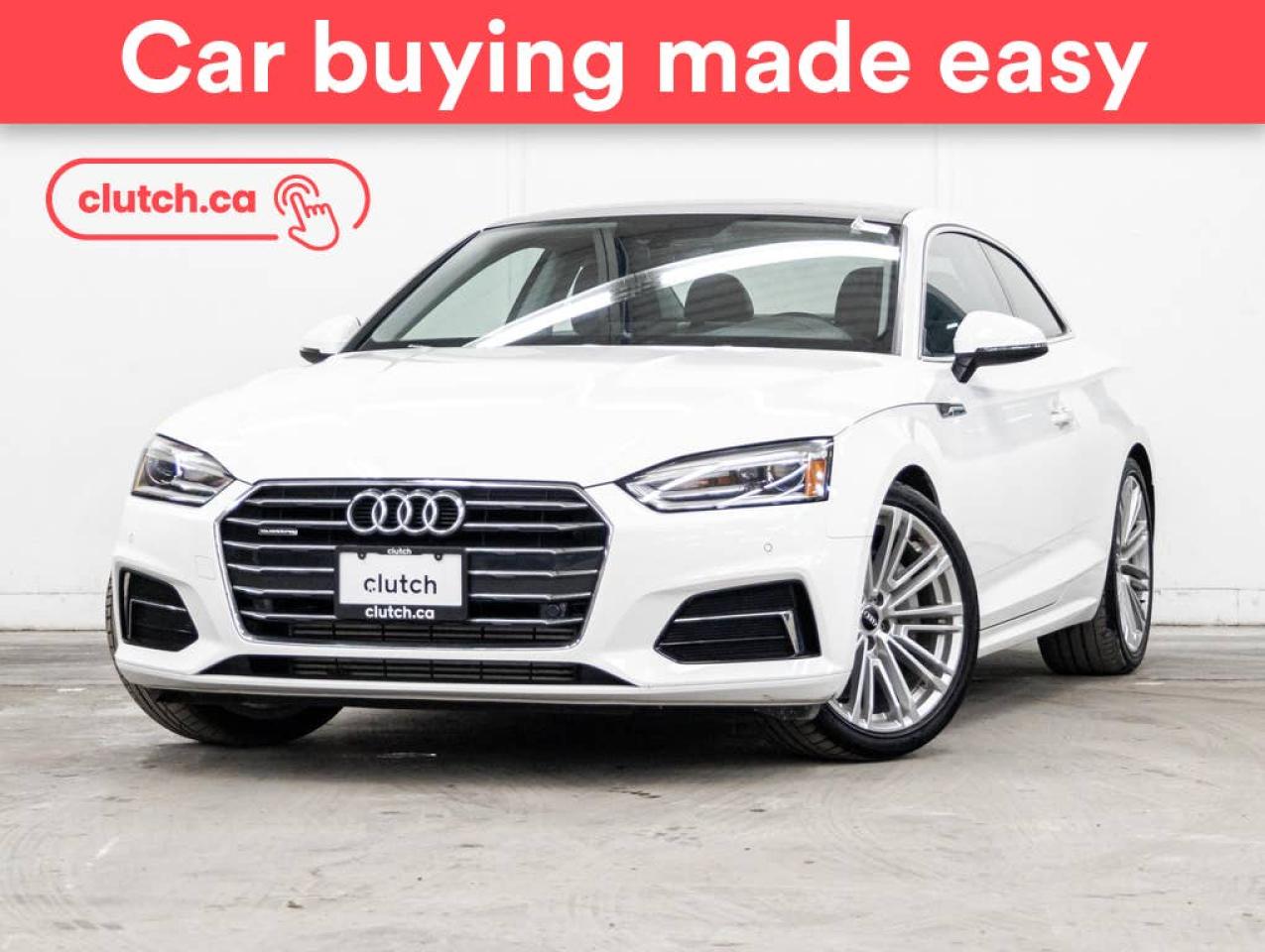 Used 2019 Audi A5 Komfort AWD w/ Apple CarPlay & Android Auto, Tri Zone A/C, Power Sunroof for sale in Toronto, ON