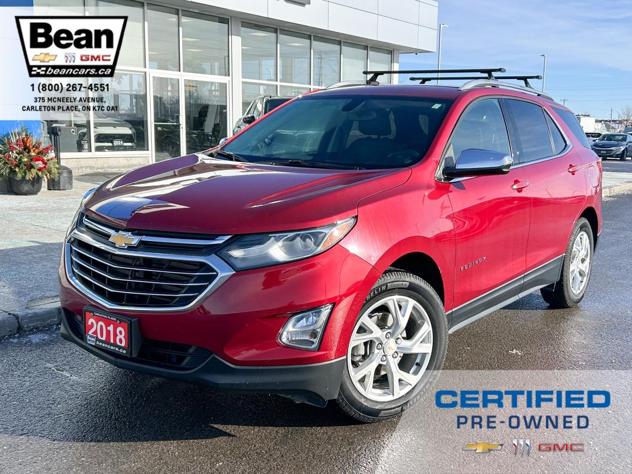 Used 2018 Chevrolet Equinox Premier 1.5L 4 CYL WITH REMOTE START/ENTRY, HEATED SEATS, POWER LIFTGATE, CRUISE CONTROL, APPLE CARPLAY AND ANDROID AUTO for sale in Carleton Place, ON