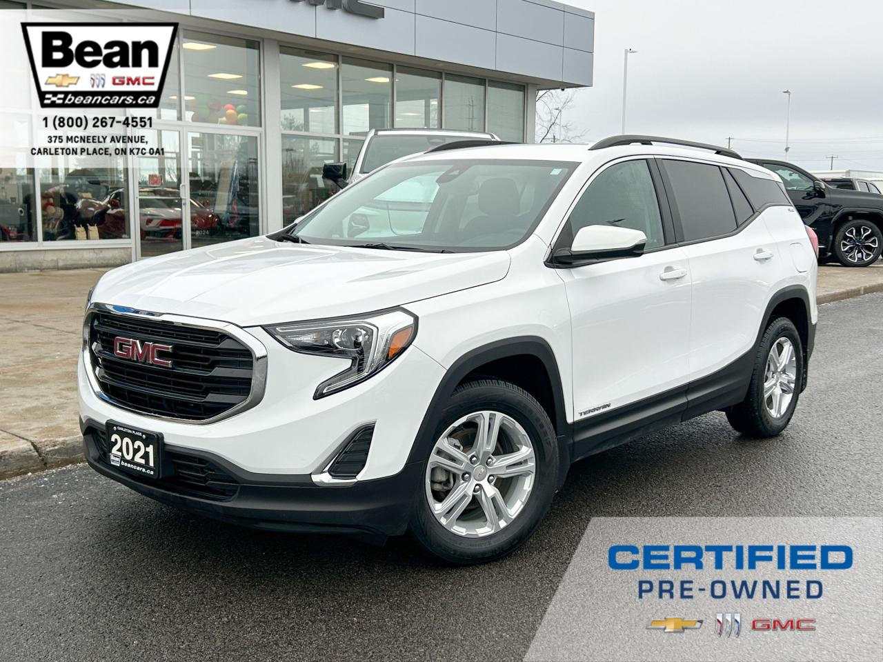 Used 2021 GMC Terrain SLE 1.5L 4 CYL WITH REMOTE START/ENTRY, HEATED SEATS, POWER LIFTGATE, ADAPTIVE CRUISE CONTROL, APPLE CARPLAY AND ANDROID AUTO for sale in Carleton Place, ON