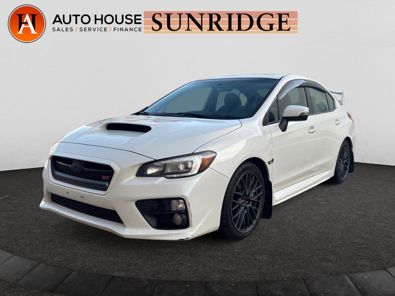 Used 2015 Subaru WRX STi w/Sport-tech Pkg | LEATHER | HEATED SEATS | BACK UP CAM | NAVIGATION for sale in Calgary, AB