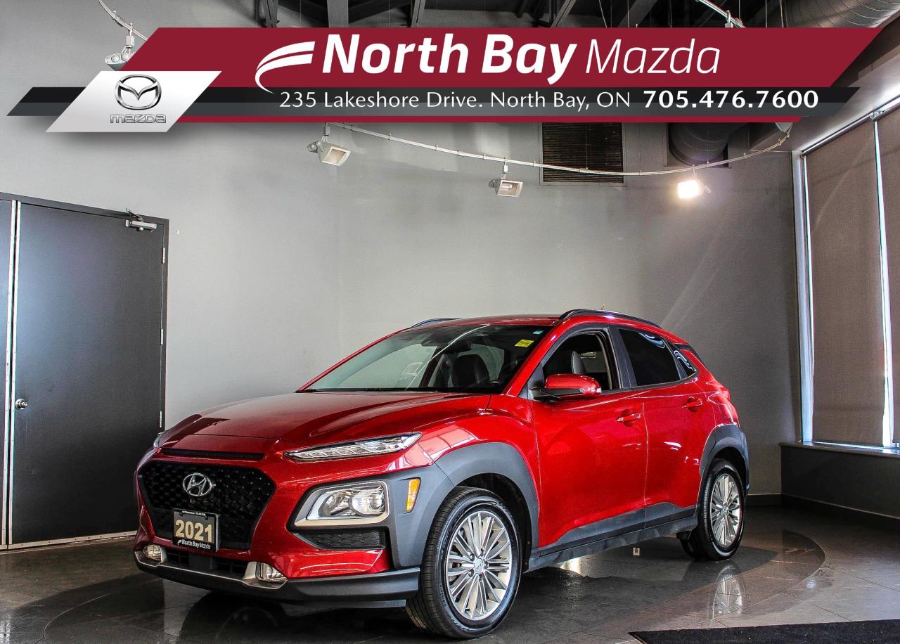 Used 2021 Hyundai KONA 2.0L Luxury LEASE RETURN - HEATED SEATS/STEERING WHEEL - CAR STARTER -  CLEAN CARFAX! for sale in North Bay, ON