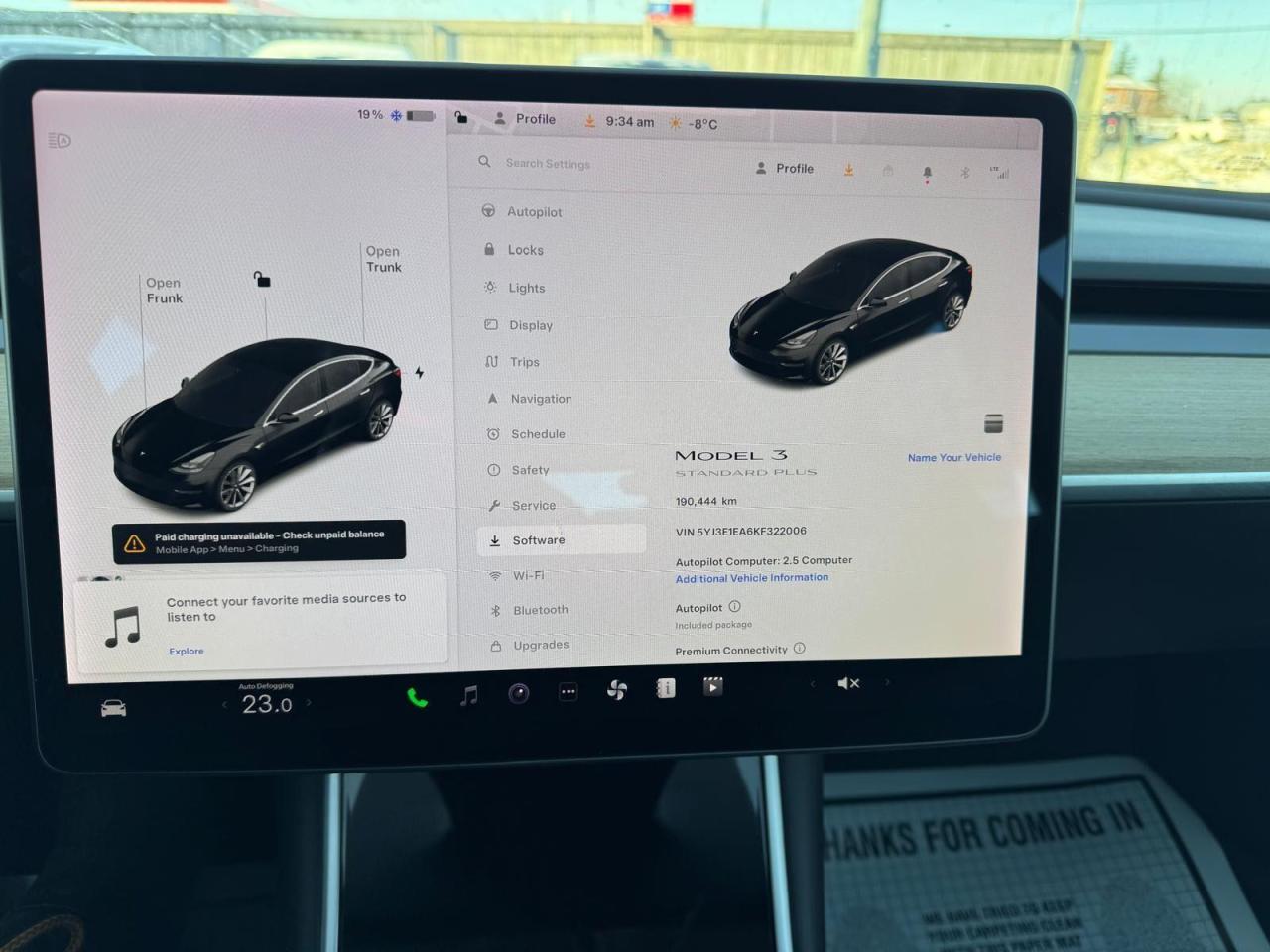 2019 Tesla Model 3 STANDARD RANGE PLUS, ONE OWNER, NO ACCIDENT, CERT - Photo #15