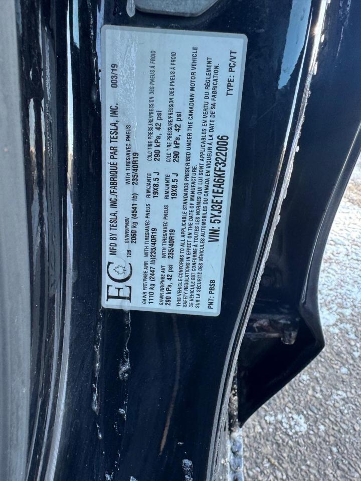 2019 Tesla Model 3 STANDARD RANGE PLUS, ONE OWNER, NO ACCIDENT, CERT - Photo #17