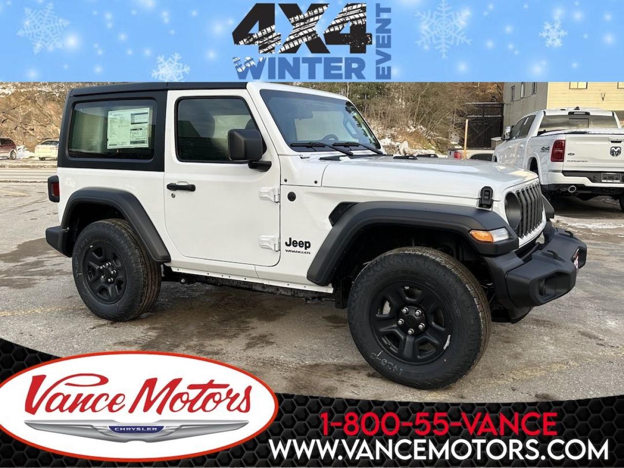 New 2025 Jeep Wrangler Sport 4X4 for sale in Bancroft, ON