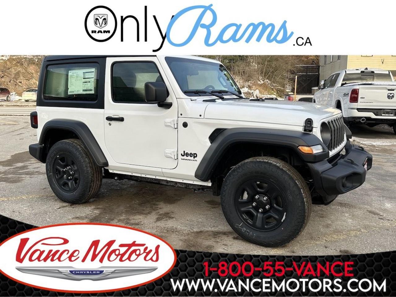 New 2025 Jeep Wrangler Sport 4X4 for sale in Bancroft, ON