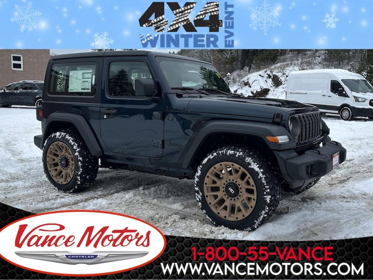 New 2025 Jeep Wrangler Sport 4X4 for sale in Bancroft, ON