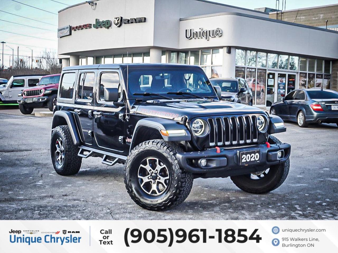 Used 2020 Jeep Wrangler Unlimited Rubicon 4x4| NAV & SOUND GRP| COMFORT GRP| for sale in Burlington, ON