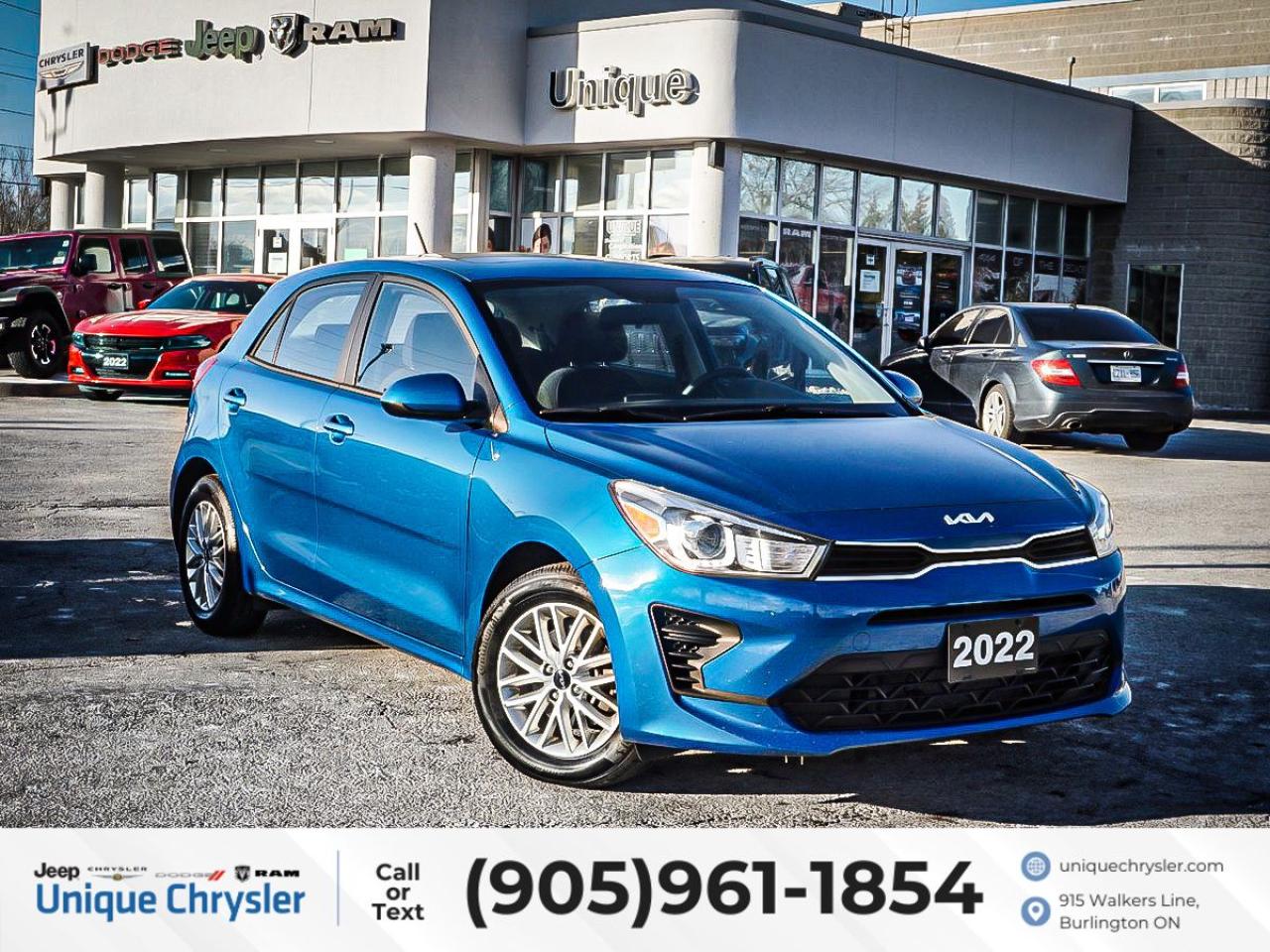 Used 2022 Kia Rio 5-Door LX+| LOW KM'S| SUNROOF| BACK UP CAMERA| for sale in Burlington, ON