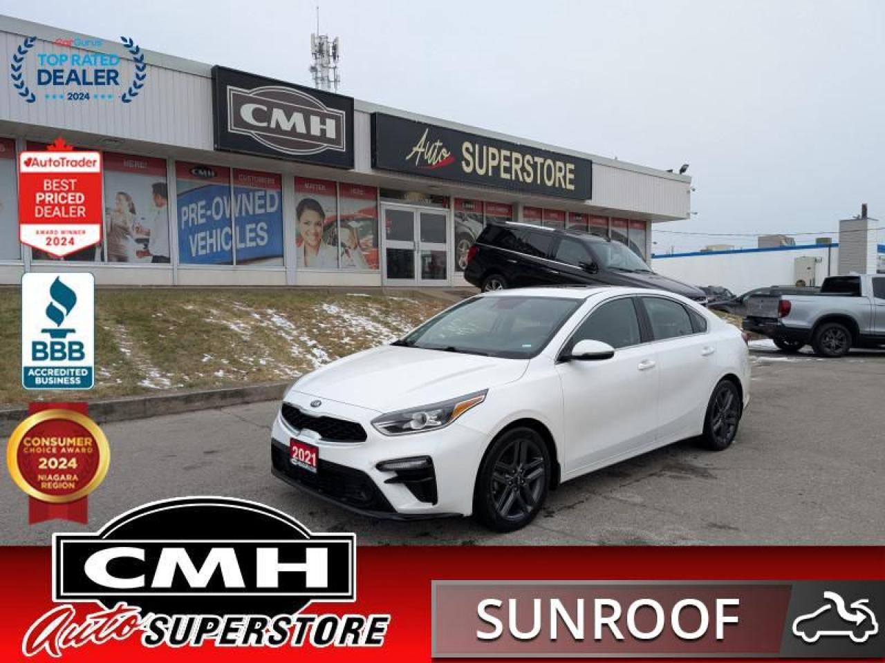 Used 2021 Kia Forte EX+  **HTD SW - BLIND-SPOT - SUNROOF** for sale in St. Catharines, ON