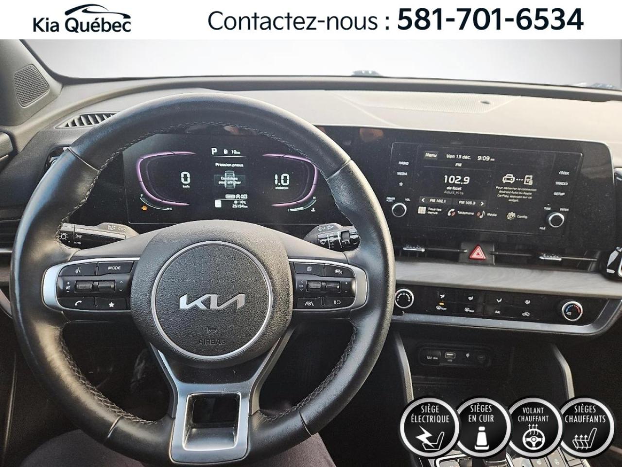 Used 2023 Kia Sportage X-LINE * AWD* CUIR* BOUTON POUSSOIR* ANGLES MORTS* for sale in Québec, QC