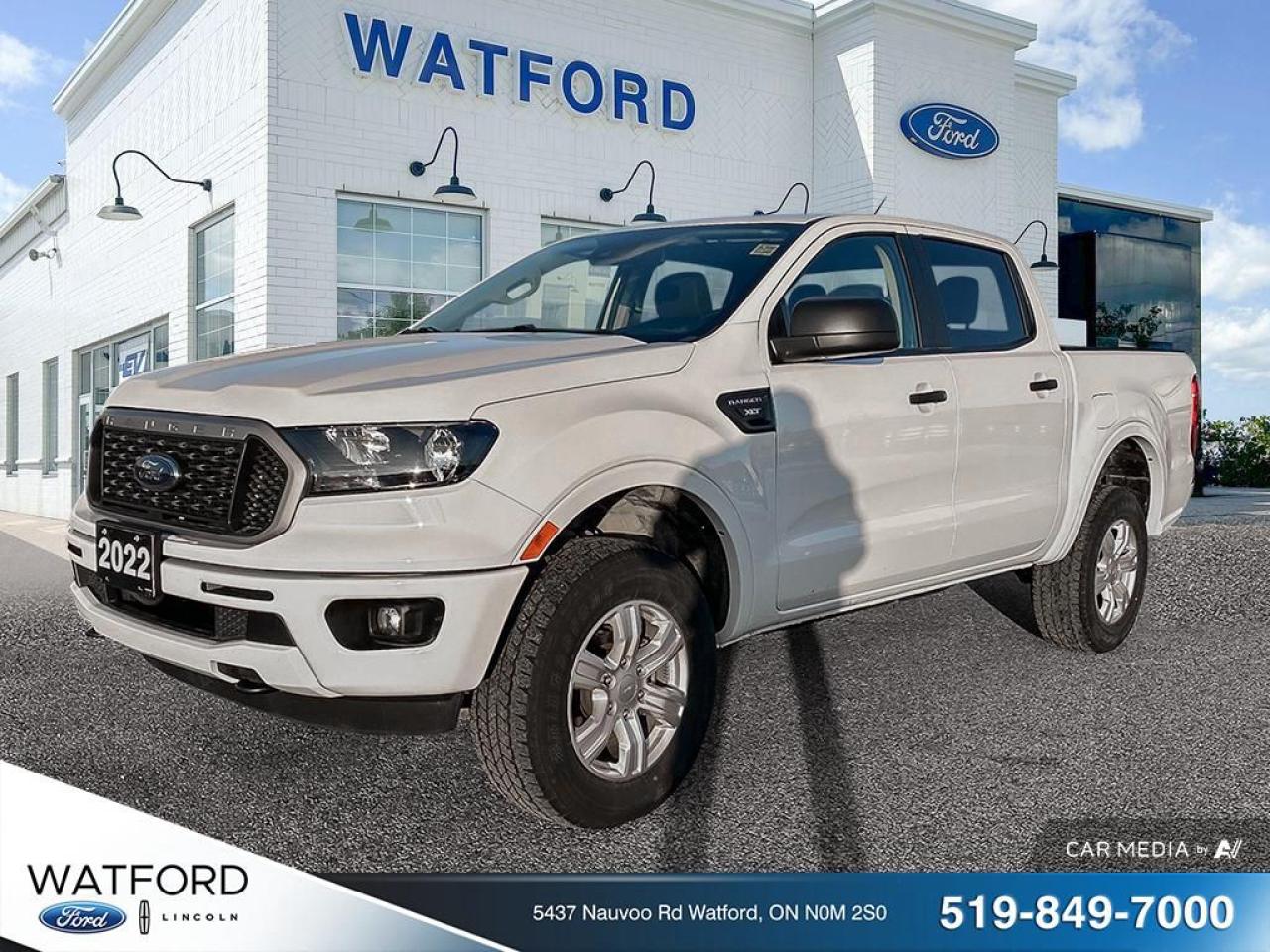 Used 2022 Ford Ranger XLT cabine SuperCrew 4RM caisse de 5 pi for sale in Watford, ON