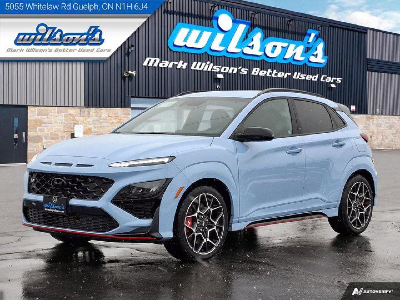 Used 2023 Hyundai KONA N Leather/Suede | Nav | Heated Seats & Steering | Apple CarPlay | Android Auto | Cruise Control for sale in Guelph, ON