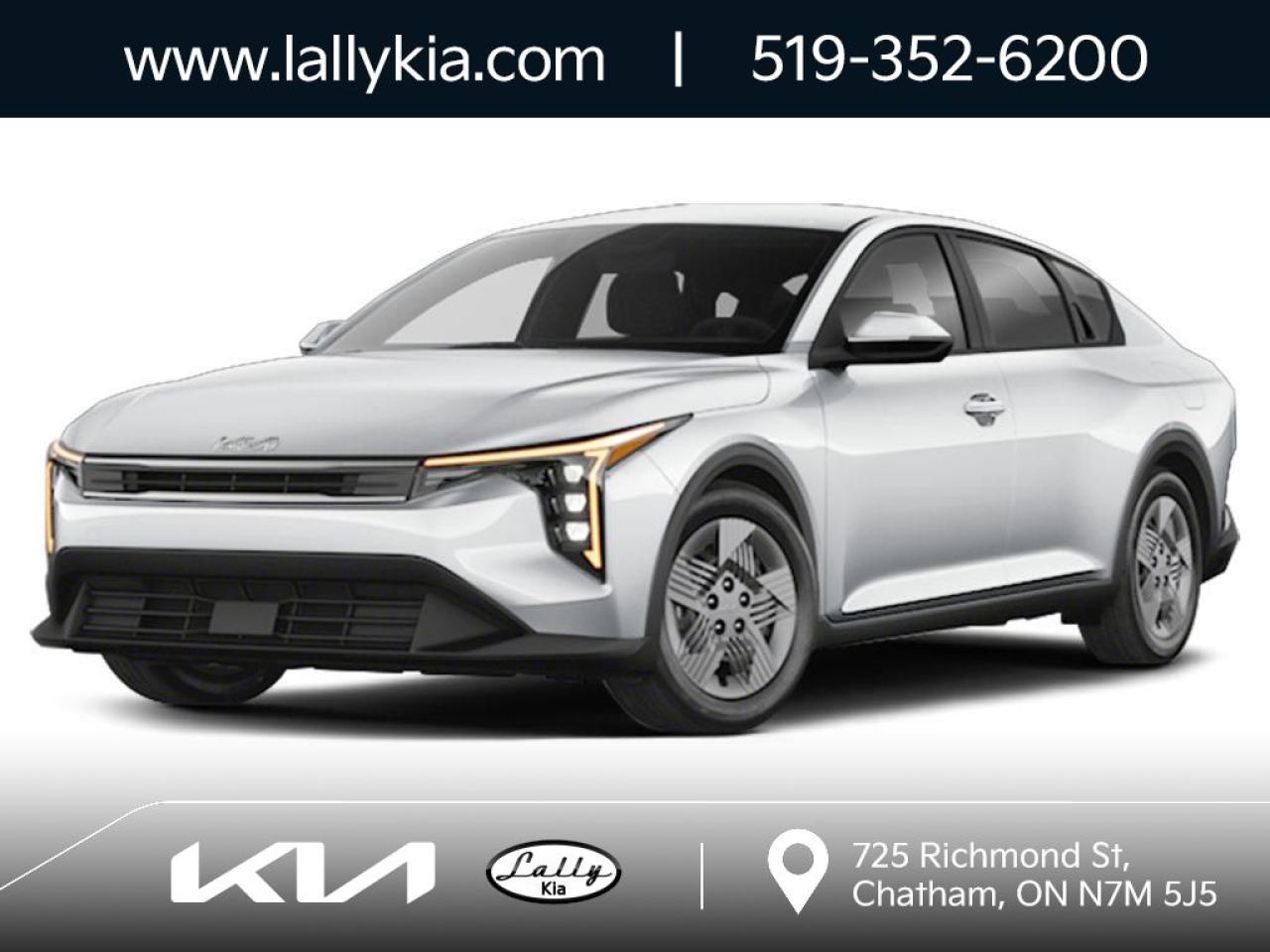 New 2025 Kia K4 LX 10.25-INCH TOUCHSCREEN/ APPLE CARPLAY, AND ANDROID AUTO/ BLUETOOTH/ DUAL-ZONE AUTOMATIC CLIMATE CONTROL for sale in Chatham, ON