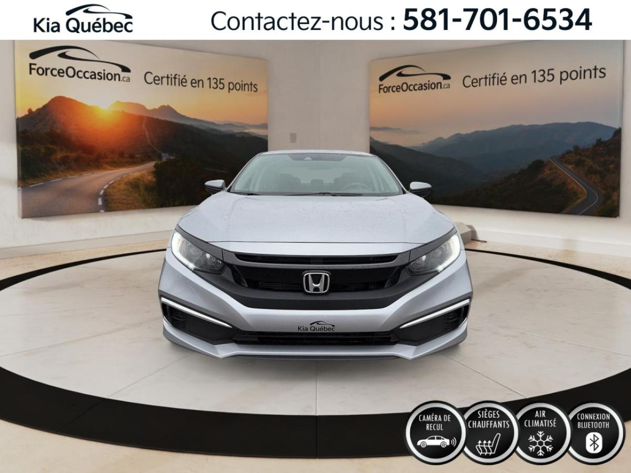 Used 2019 Honda Civic LX *SIEGES CHAUFFANTS *BLUETOOTH *CAMERA DE RECUL for sale in Québec, QC